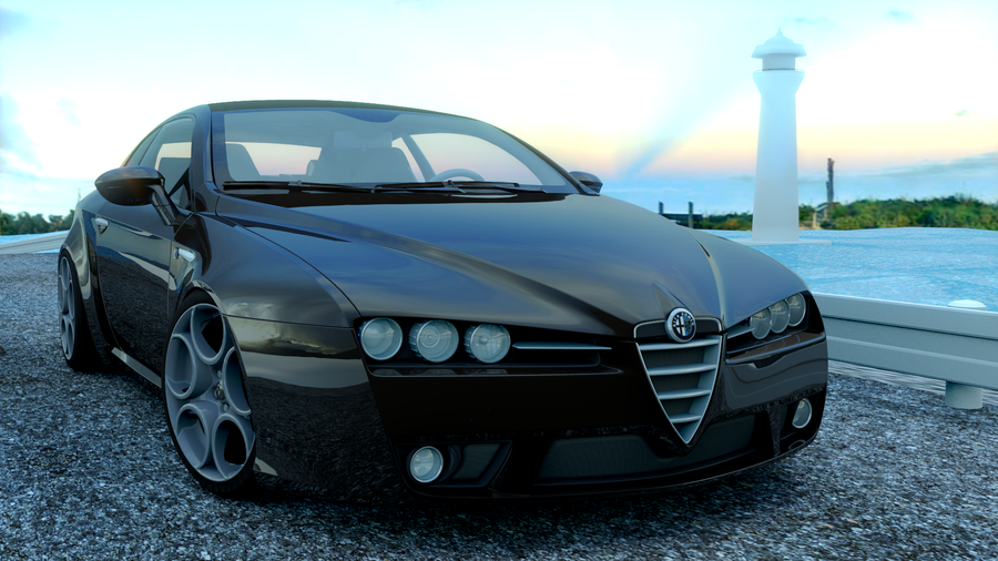 Alfa Romeo Brera Matte Black