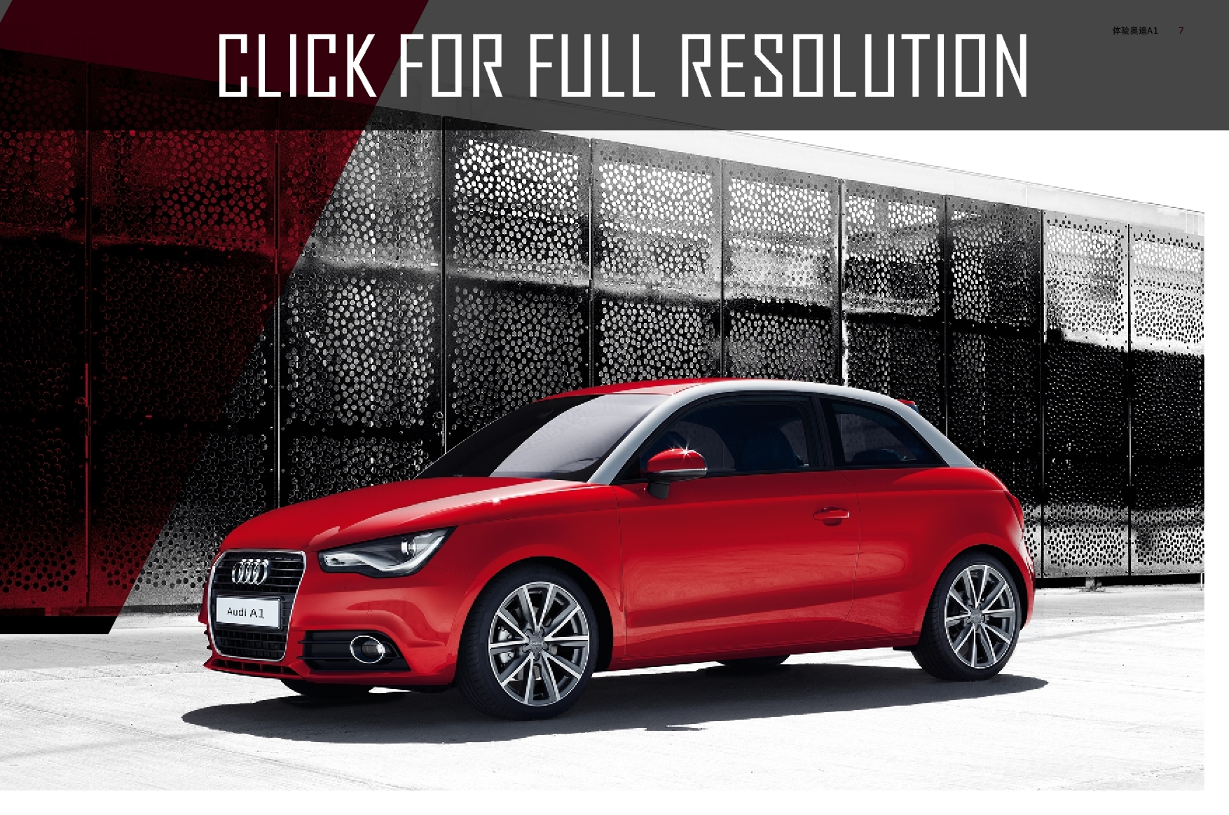 Audi A1 red