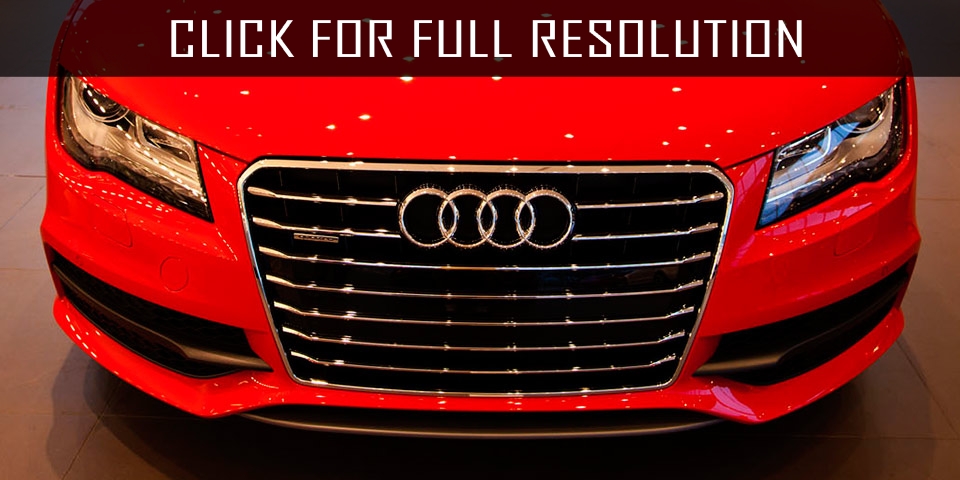 Audi A7 red