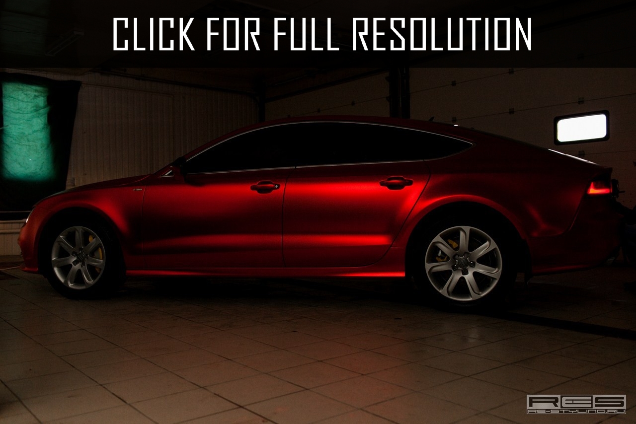 Audi A7 red