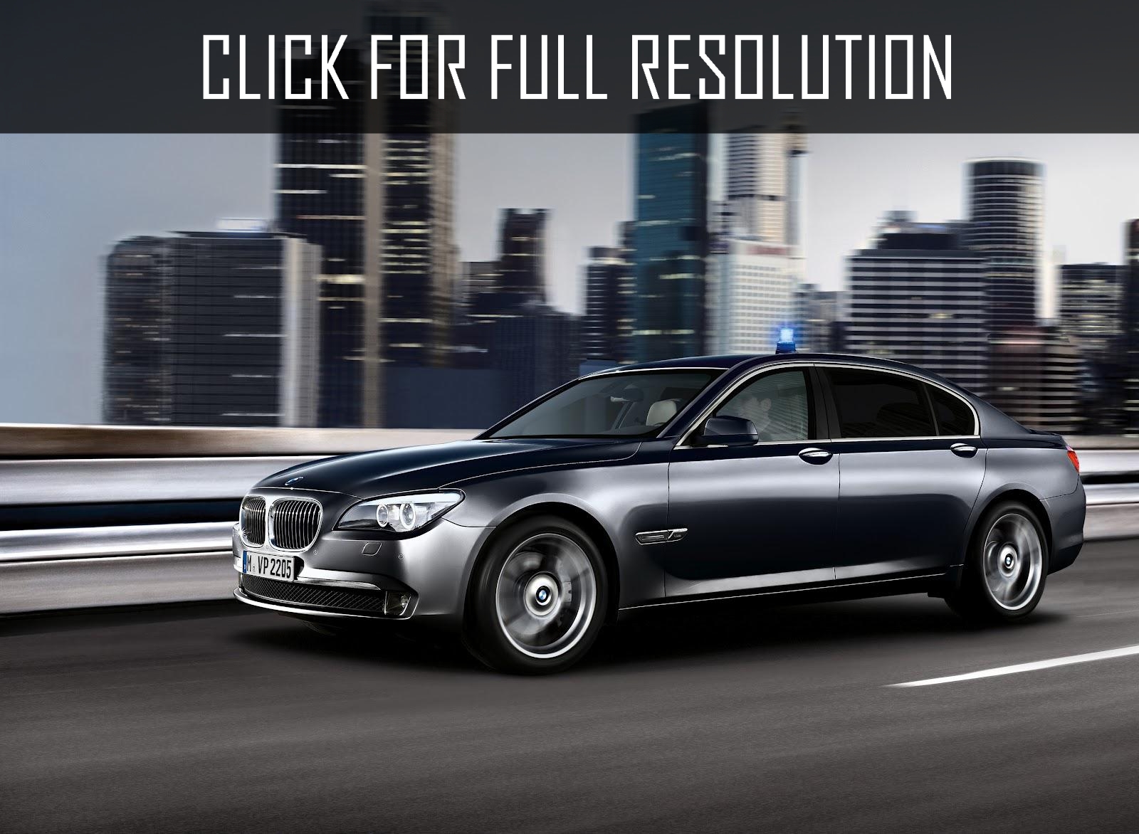 Bmw 7 Series Security Edition
