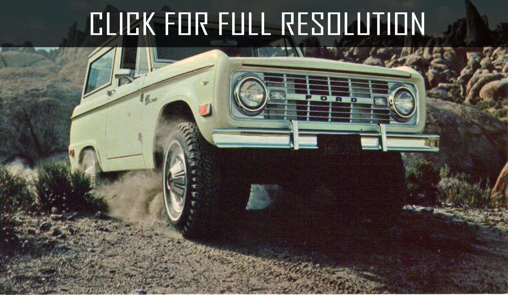 Ford Bronco First Generation