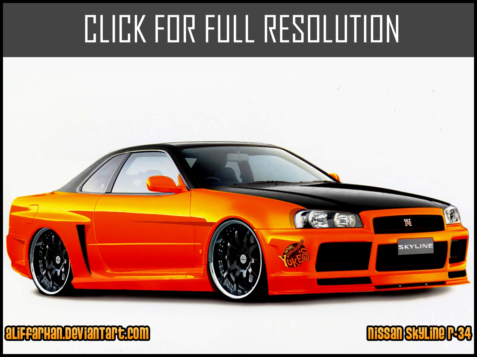 Nissan Skyline Orange