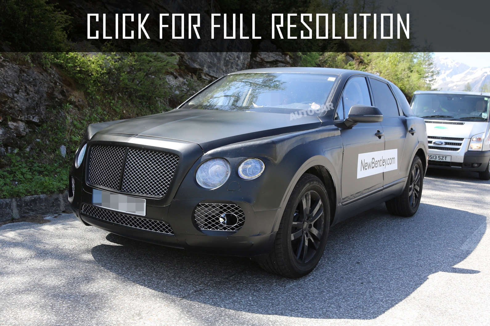 Published photos of test prototype crossover bentley