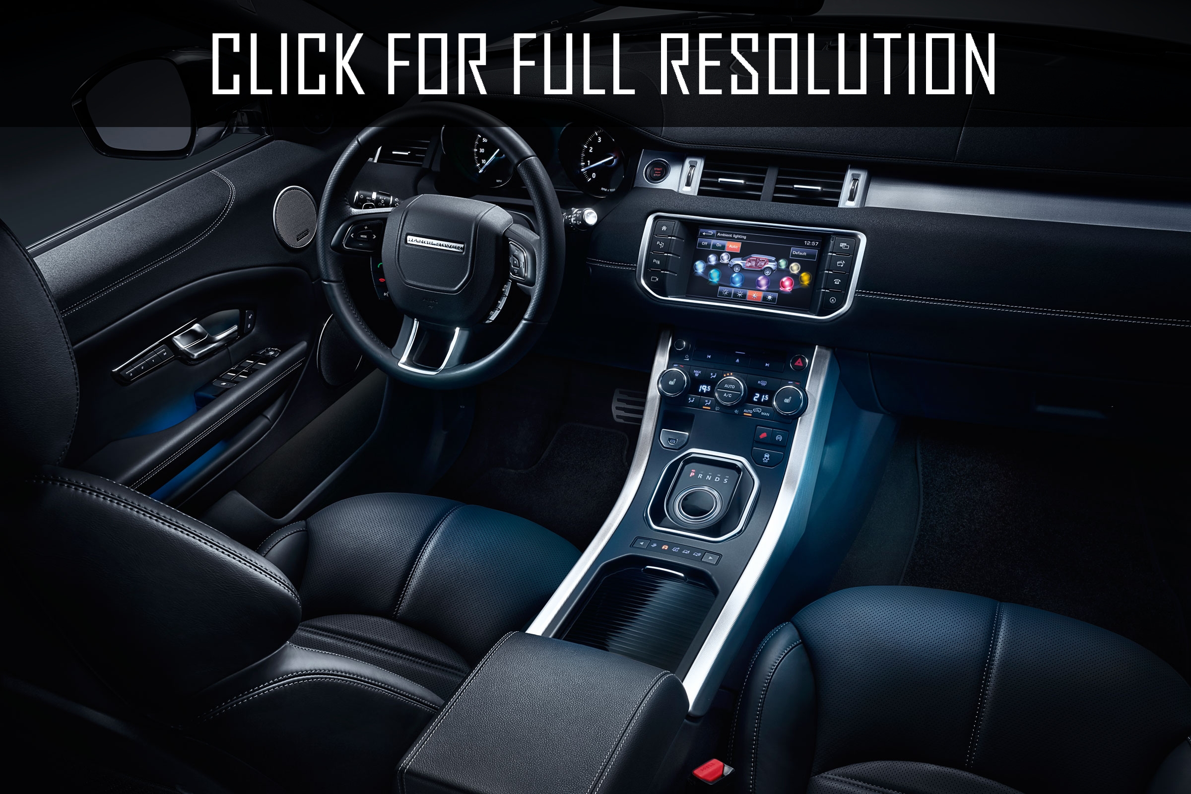 2016 Land Rover Range Rover Evoque interior