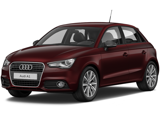 Audi A1 Shiraz red