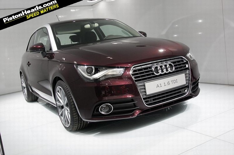 Audi A1 Shiraz red