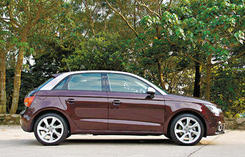 Audi A1 Shiraz red