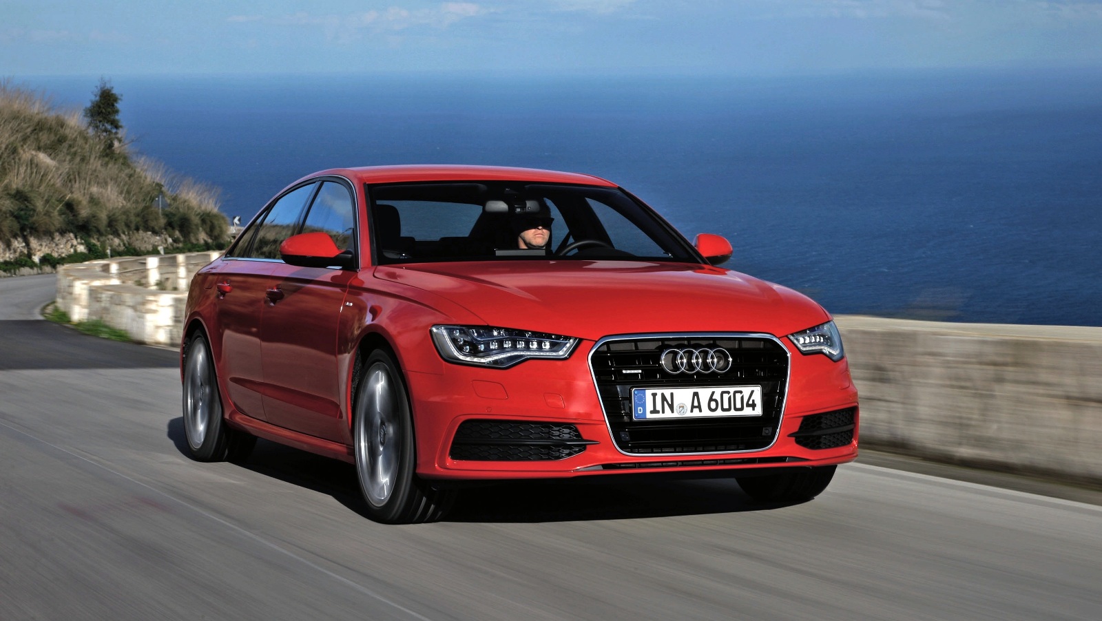 Audi A6 red