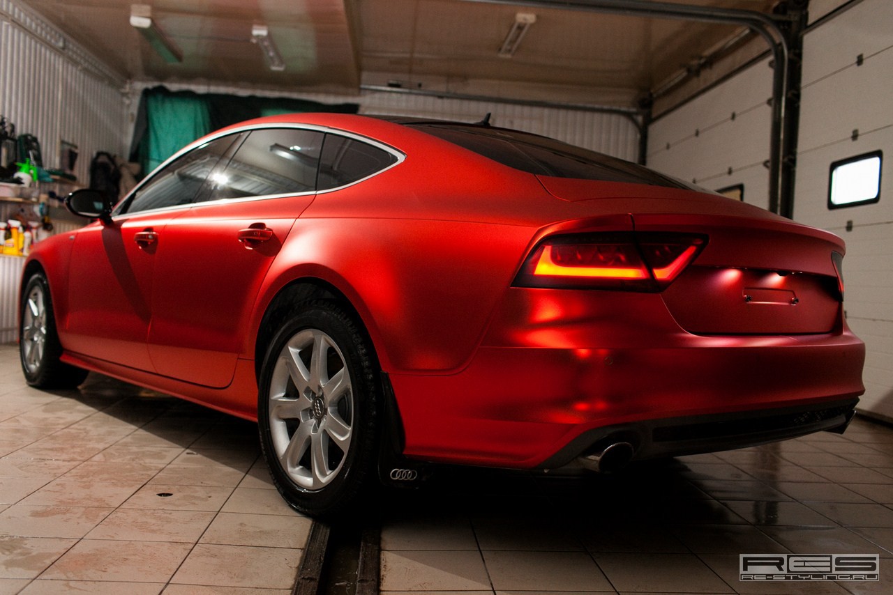 Audi A7 red