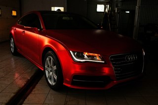 Audi A7 red