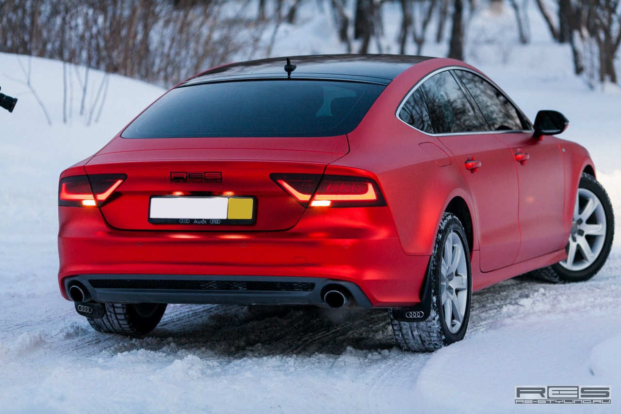Audi A7 red