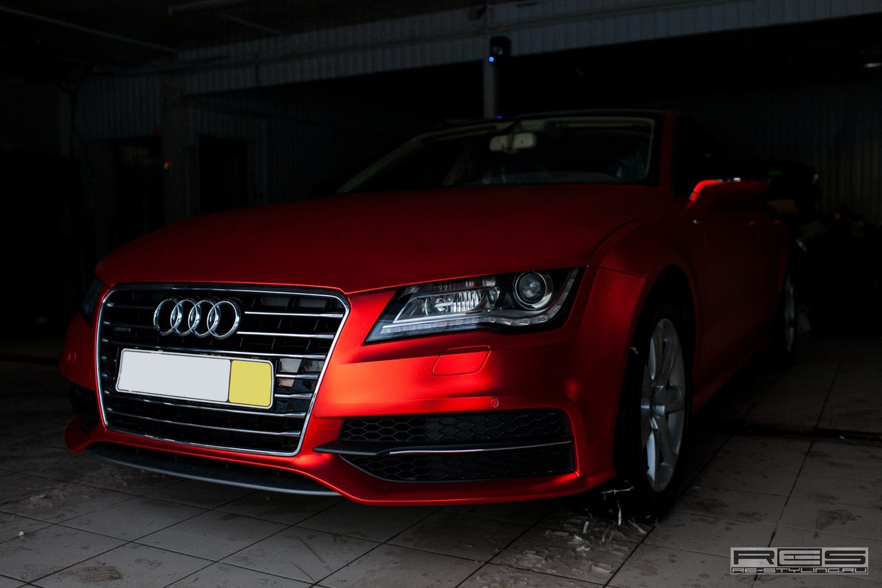 Audi A7 red