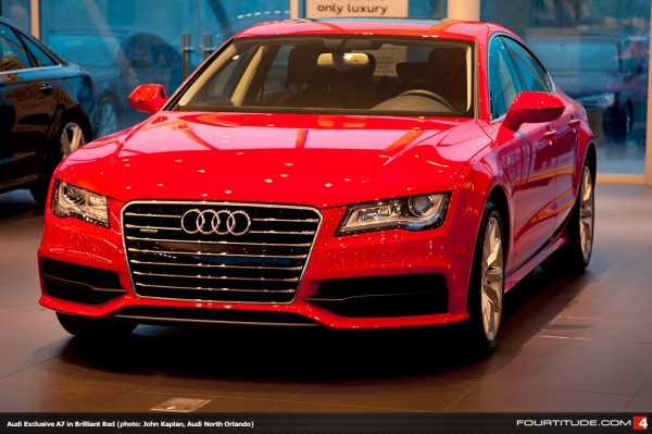 Audi A7 red