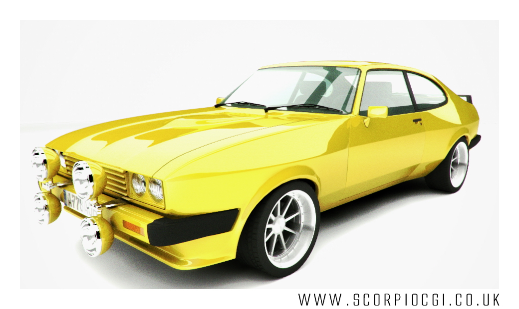 Ford Capri Yellow