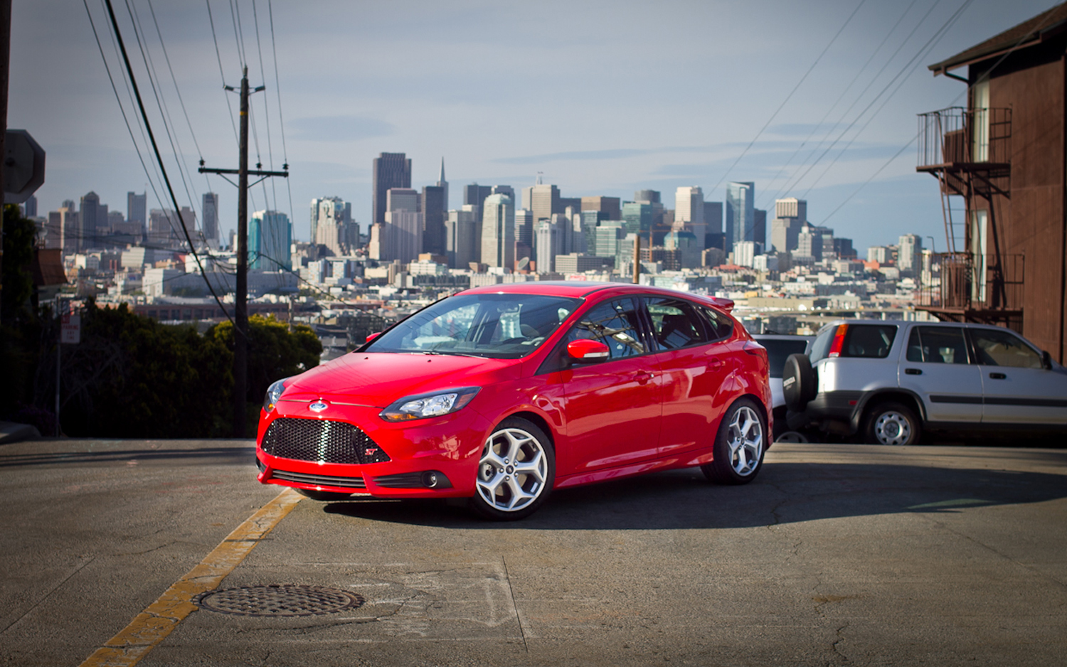 Ford Focus ST red