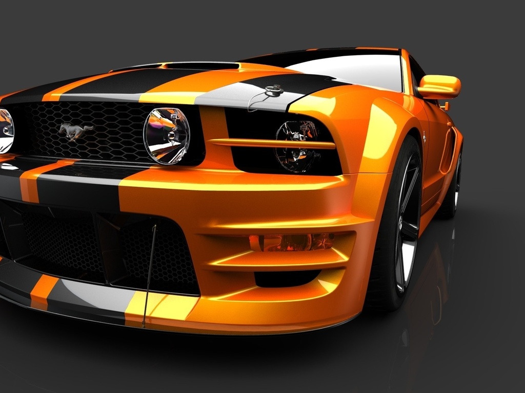 Ford Mustang Orange