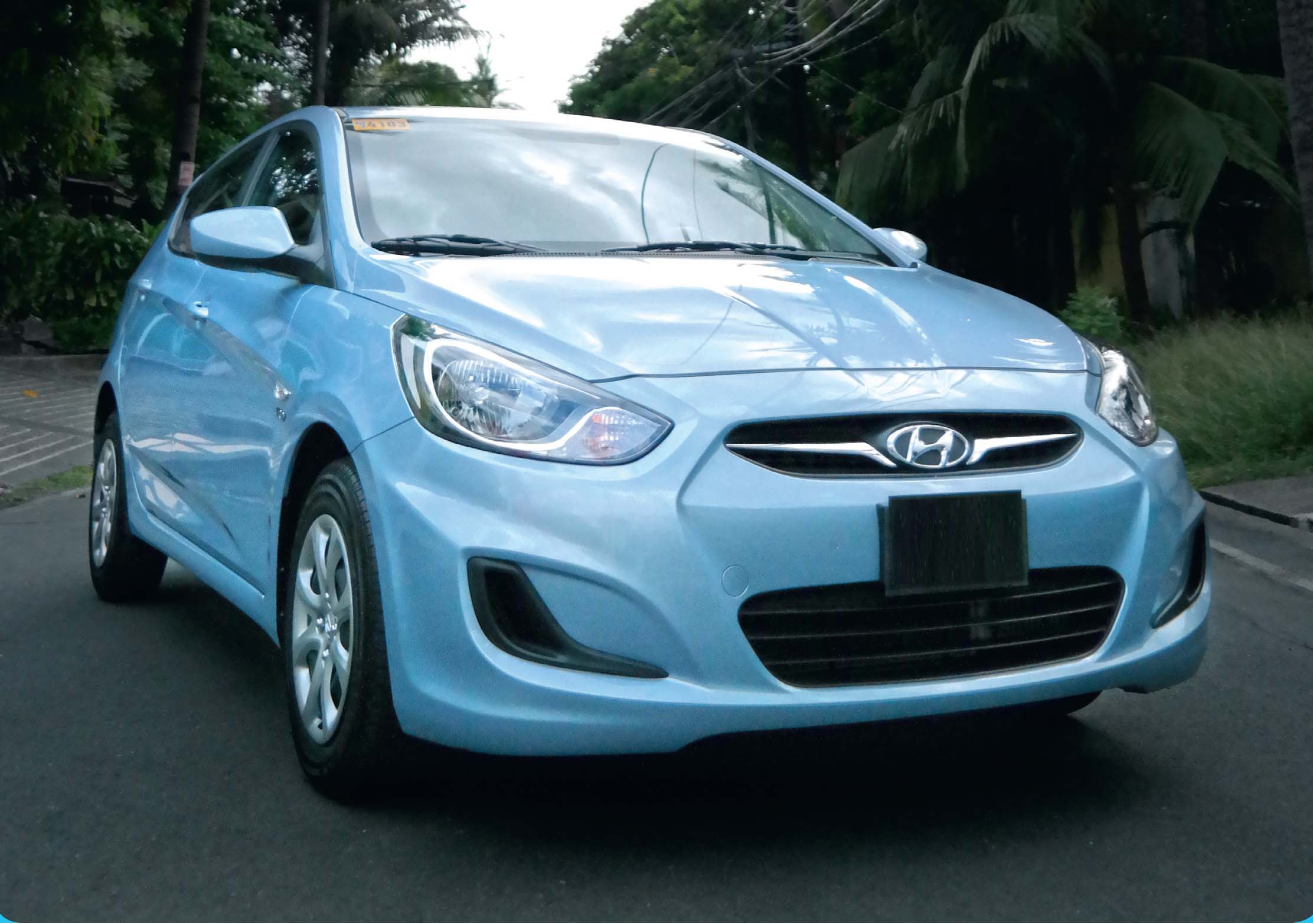 Hyundai Accent Light Blue