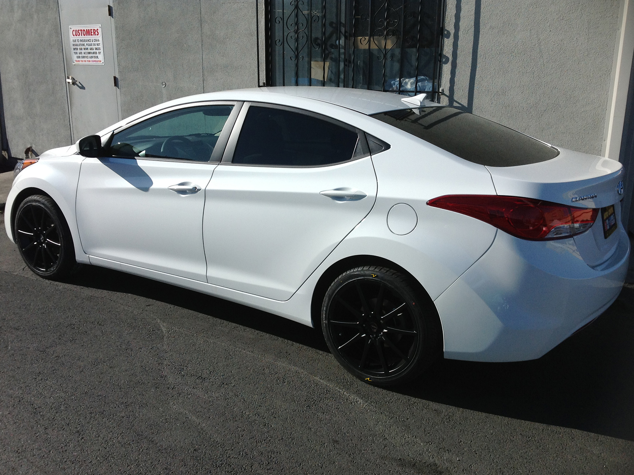 Hyundai Elantra Blacked Out