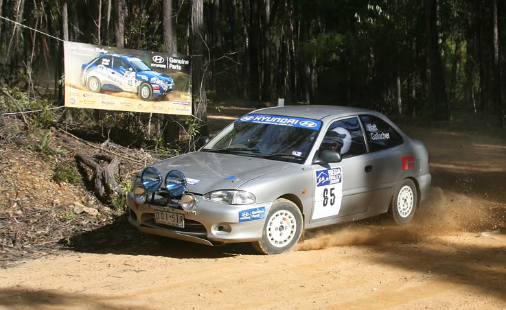 Hyundai Excel Rally Car