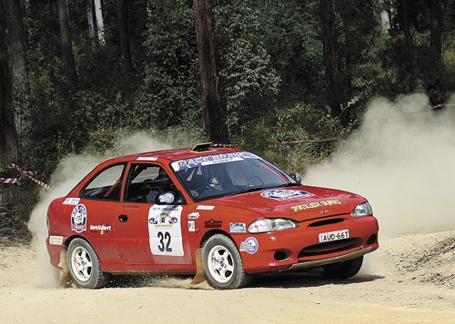 Hyundai Excel Rally Car
