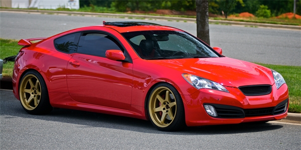 Hyundai Genesis Red