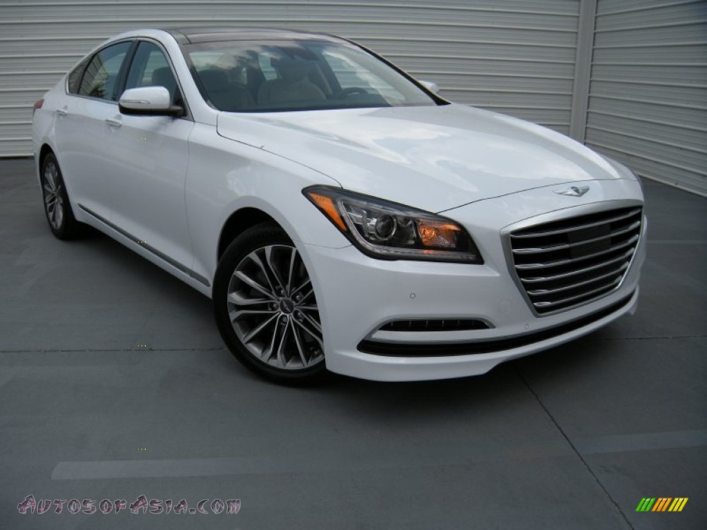 Hyundai Genesis White 2015