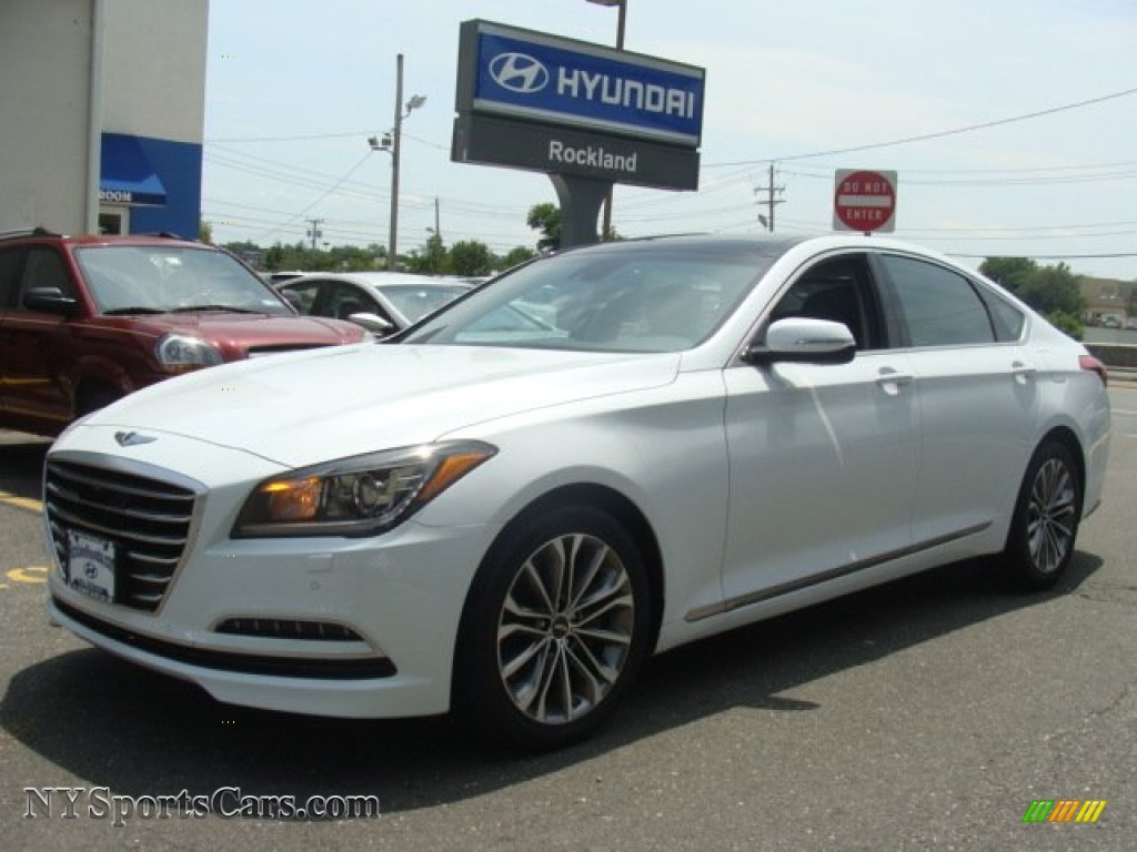 Hyundai Genesis White 2015