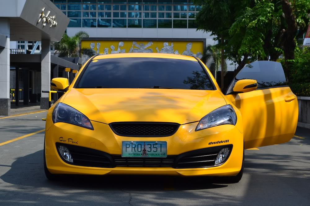 Hyundai Genesis Yellow Hyundai Genesis Yellow