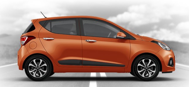 Hyundai I10 Orange