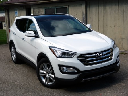 Hyundai Santa Fe White 2015
