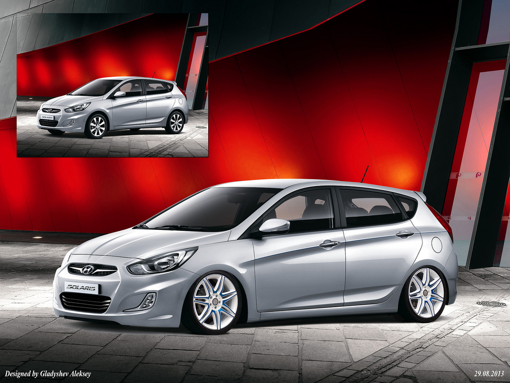 Hyundai Solaris Stance