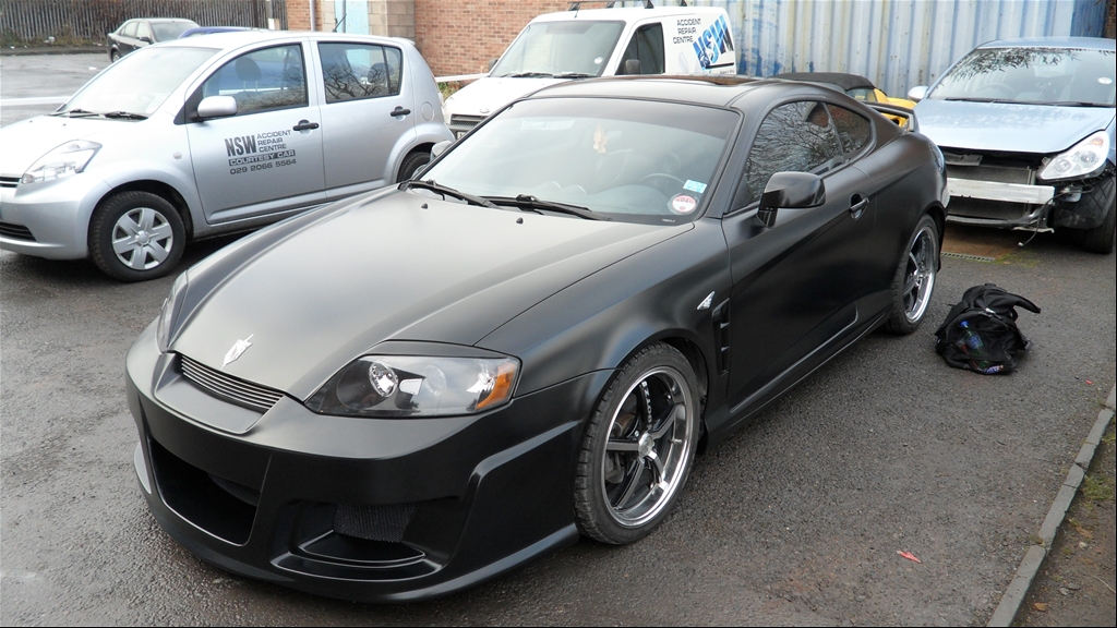 Hyundai Tiburon Matte Black
