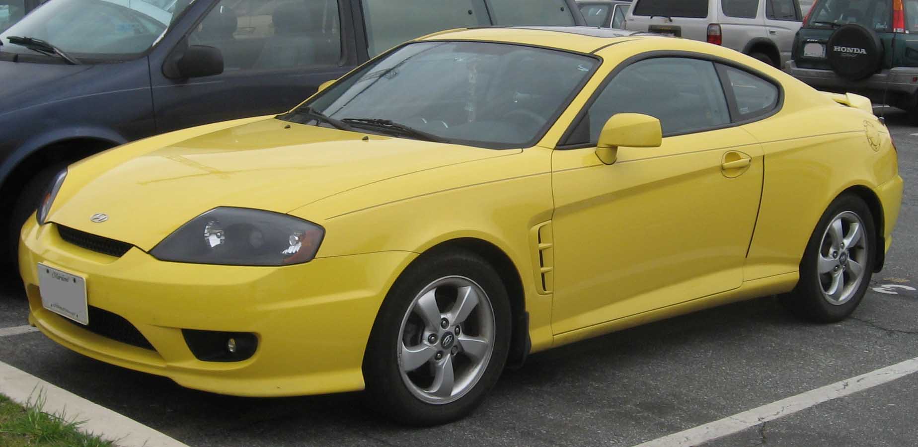 Hyundai Tiburon Yellow