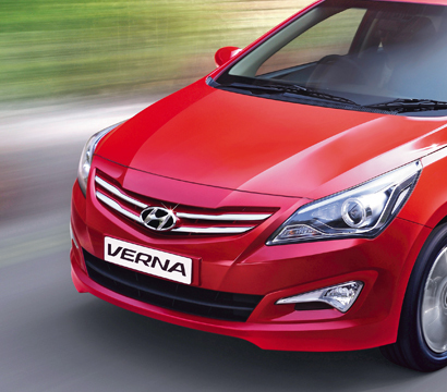 Hyundai Verna Red