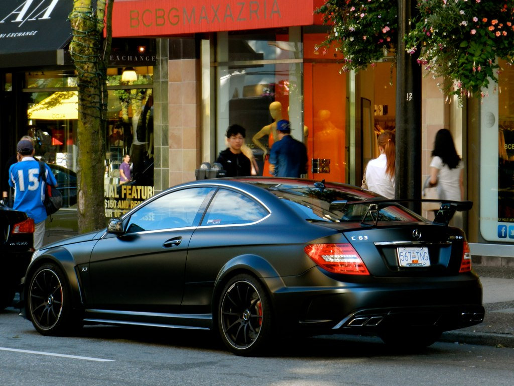 Mercedes Benz C63 Amg Matte Black