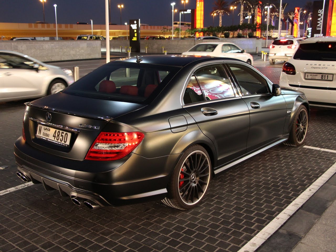 Mercedes Benz C63 Amg Matte Black