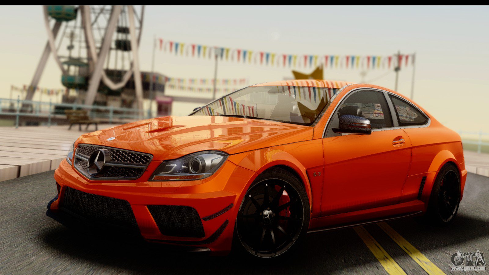 Mercedes Benz C63 Amg Orange