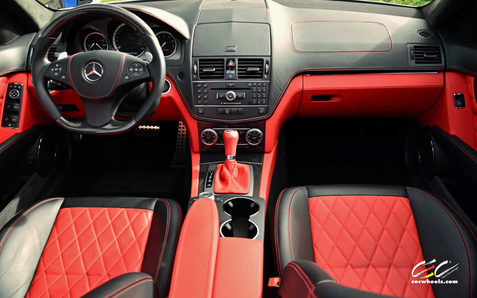 Mercedes Benz C63 Amg Red