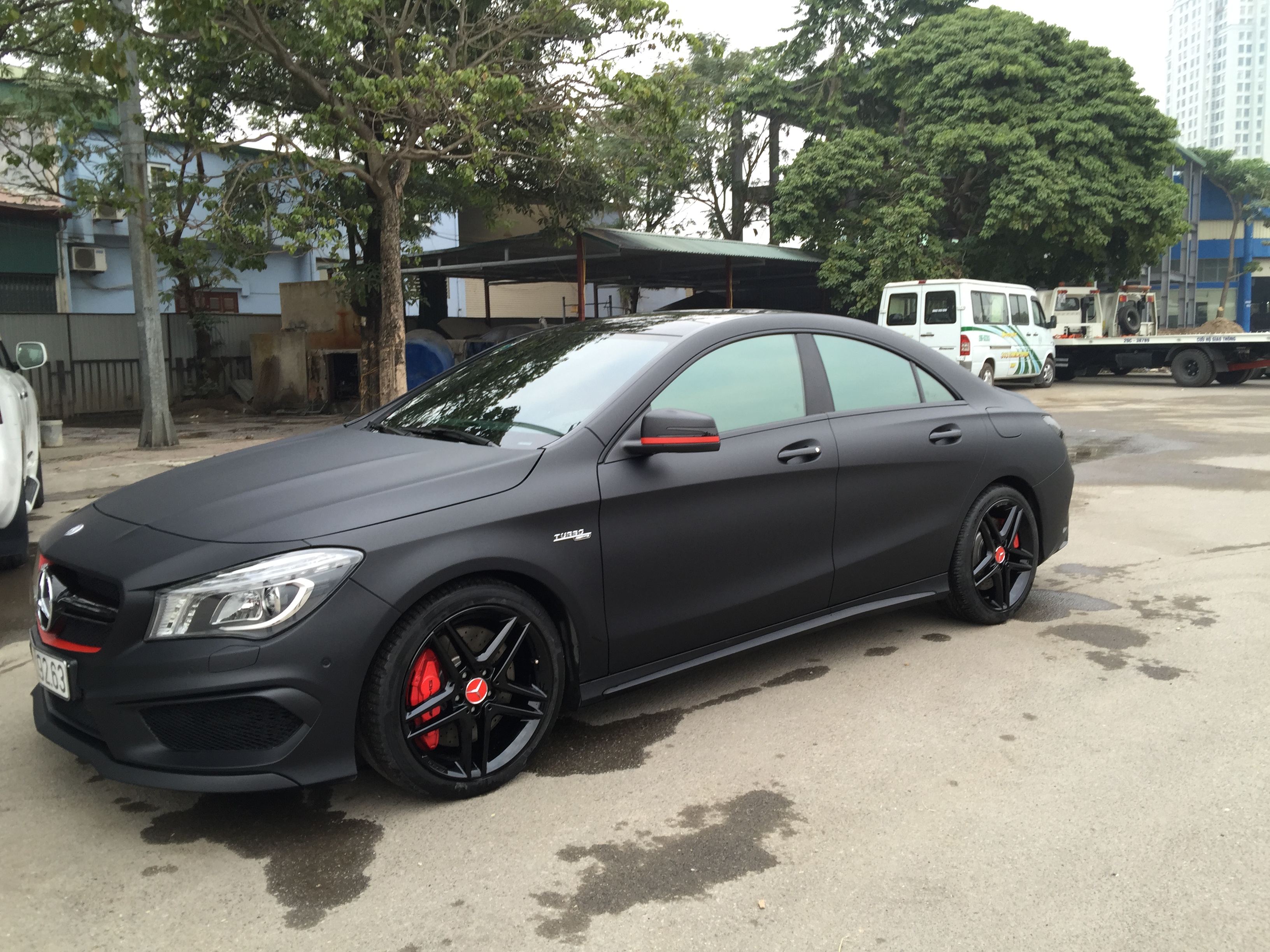 Mercedes Benz Cla Matte Black