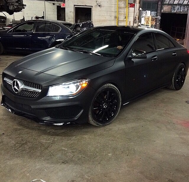 Mercedes Benz Cla Matte Black