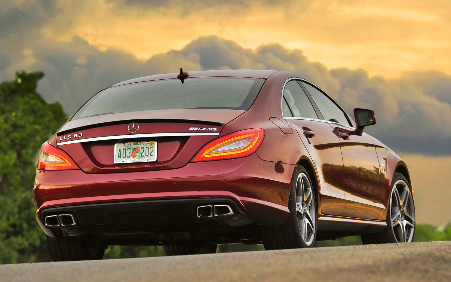 Mercedes Benz Cls Red