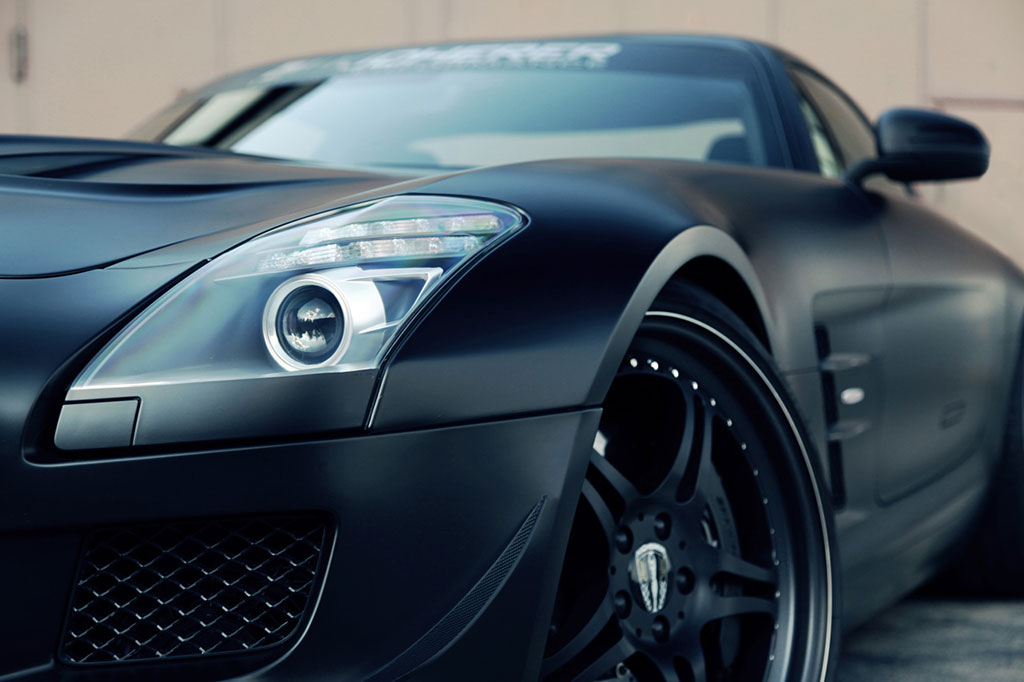 Mercedes Benz Sls Amg Matte Black