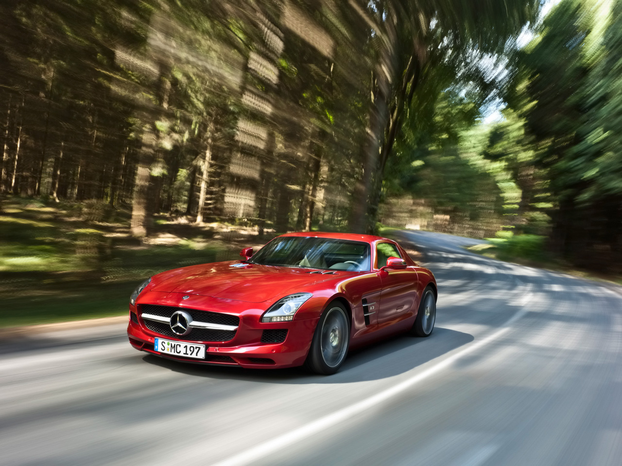 Mercedes Benz Sls Red