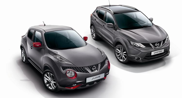 Nissan Juke Grey And Red