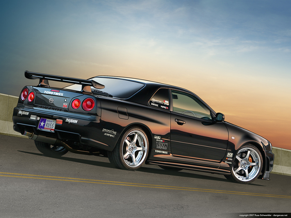 Nissan Skyline Black Nissan Skyline Black