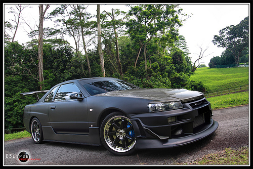 Nissan Skyline Matte Black Nissan Skyline Matte Black