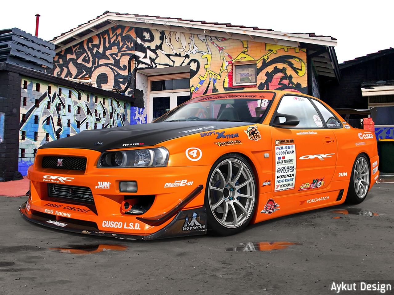 Nissan Skyline Orange