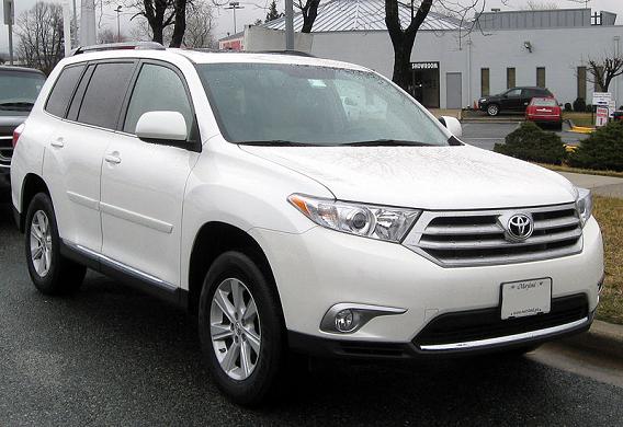 Toyota Highlander 8 Seater