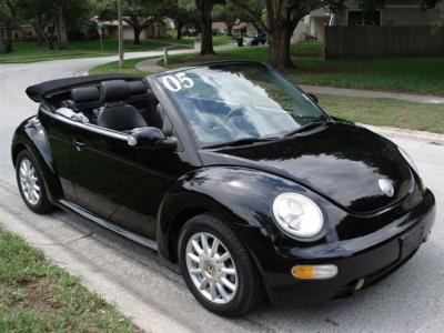 Volkswagen Beetle Black Convertible